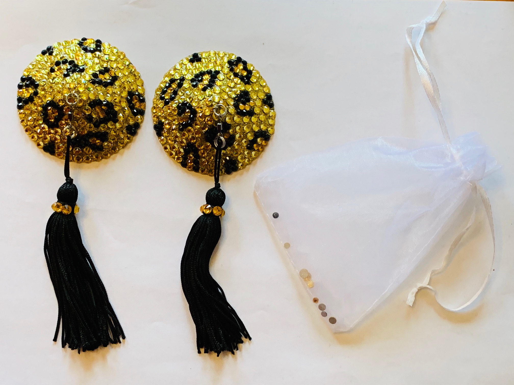 Leopard Print Heart Nipple Pasties - PastiePop